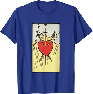 Heartbreaker Swords Tarot Card Heart Minor Arcana Funny T-Shirt - T-Shirt | Royal