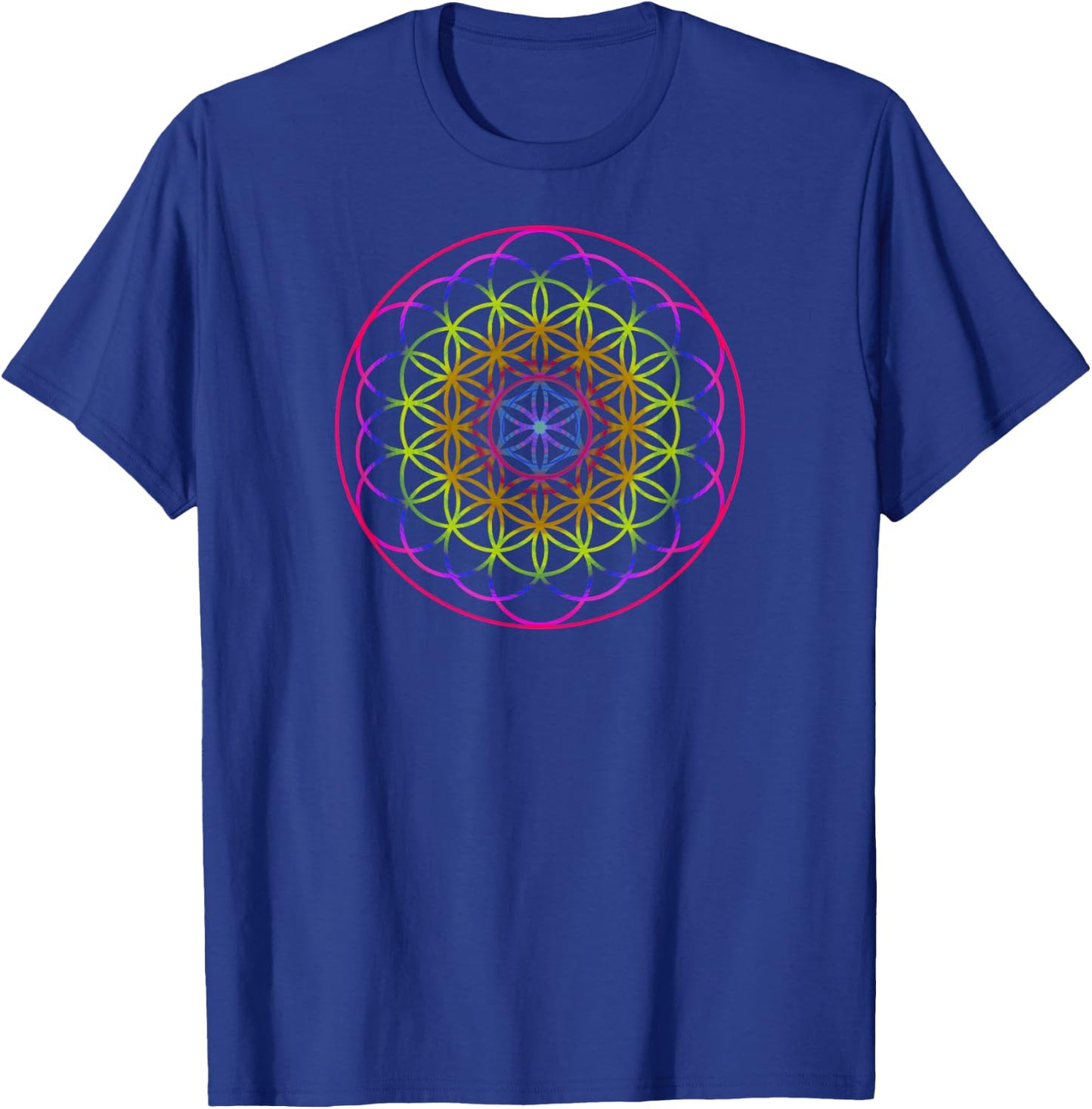 Sacred Geometry Shirt - Flower of Life Shirt T-Shirt - T-Shirt | Royal