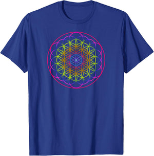Sacred Geometry Shirt - Flower of Life Shirt T-Shirt - T-Shirt | Royal