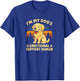I'm My Dog's Emotional Support Human Funny Dog Lover Graphic T-Shirt - T-Shirt | Royal