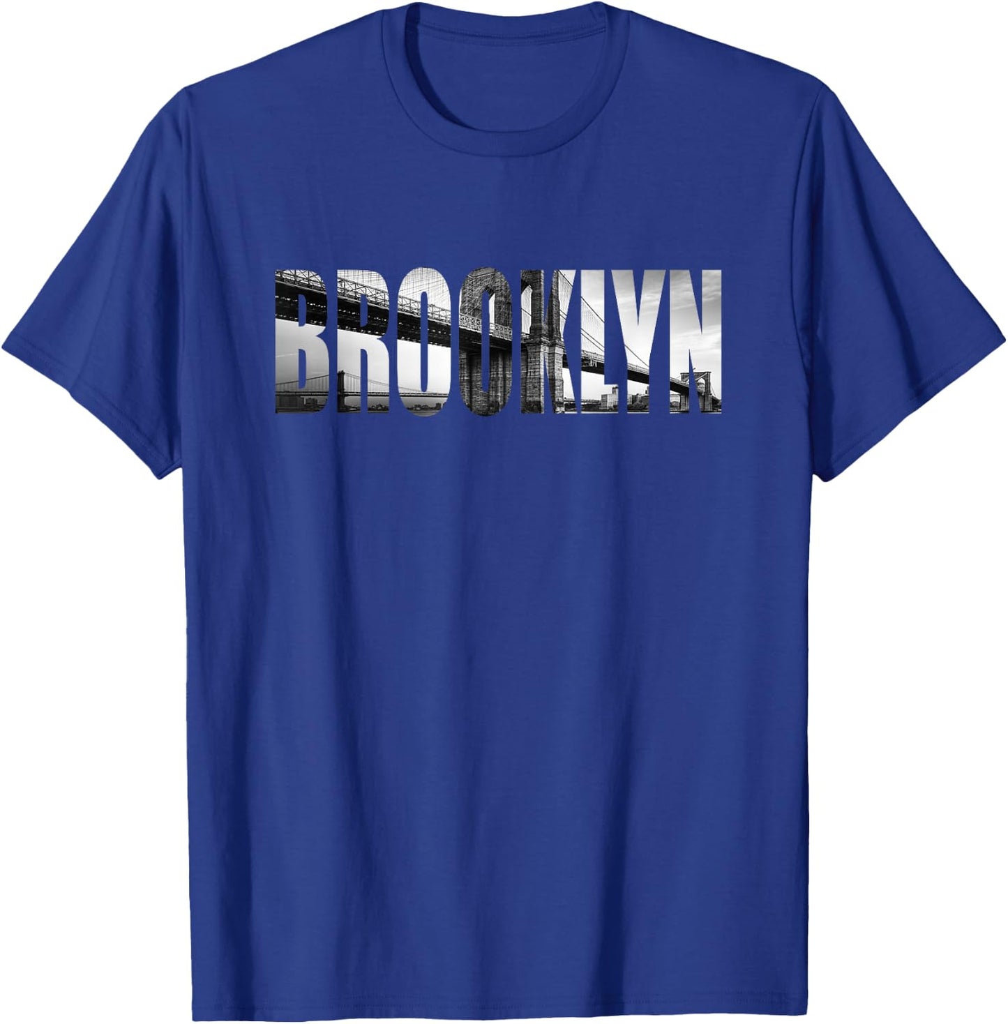 Brooklyn Shirt - Brooklyn Bridge NYC Cityscape T-Shirt - T-Shirt | Royal