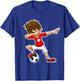Dabbing Soccer Boy Switzerland Shirt, Swiss Flag Jersey T-Shirt - T-Shirt | Royal