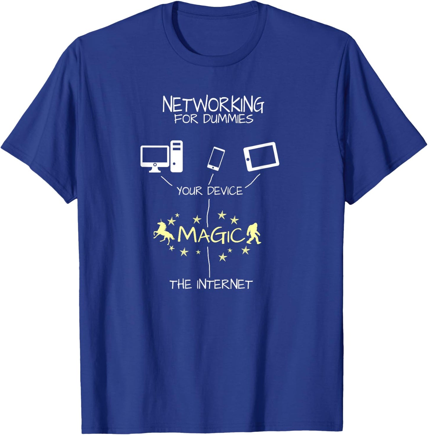 Network Engineer - Magic Internet Funny T-Shirt - T-Shirt | Royal
