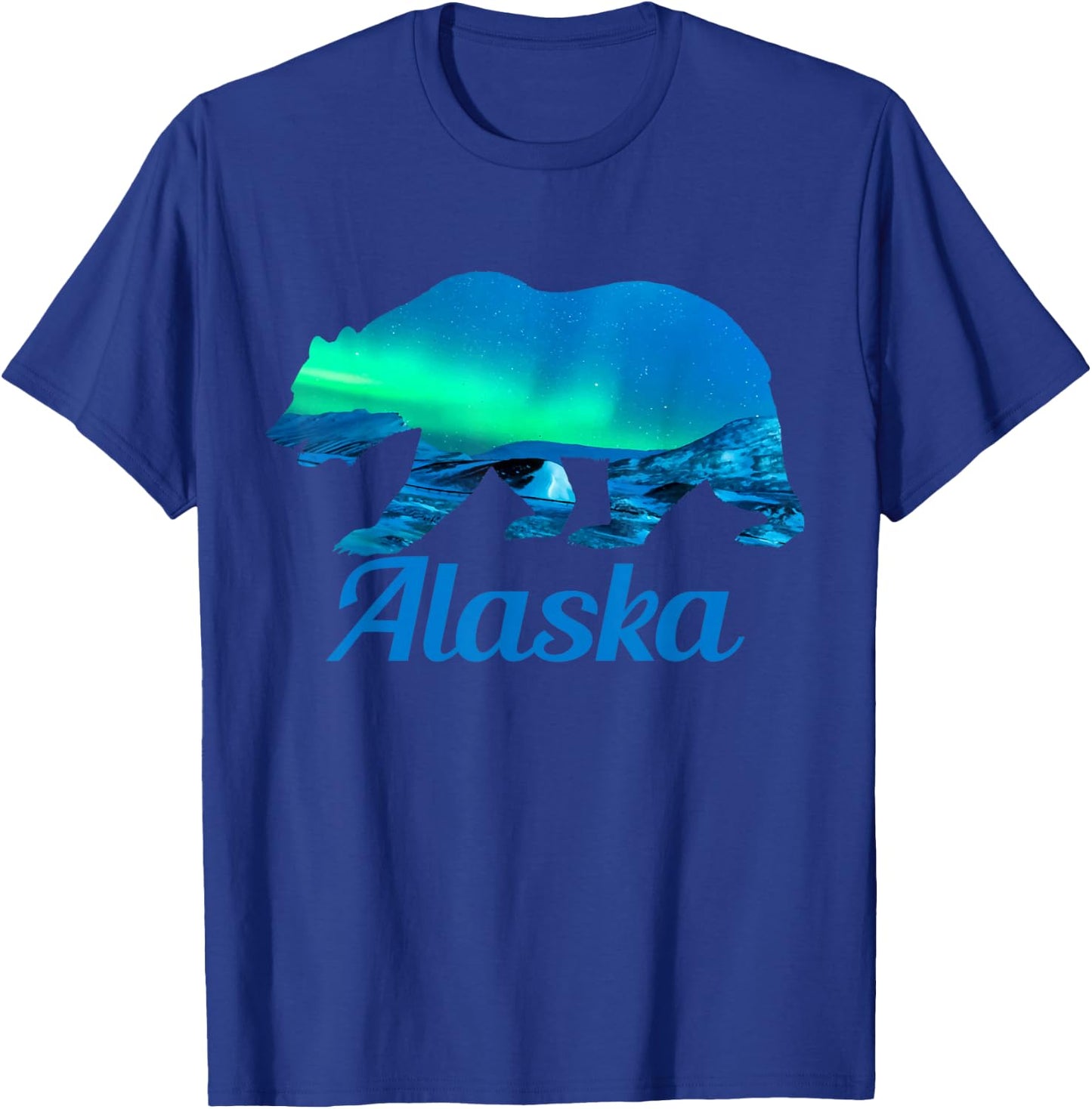 Alaska Grizzly Polar Bear Arctic Nature Winter T-Shirt - T-Shirt | Royal