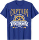 Captain Pappy Pirate Party Father's Day T-Shirt - T-Shirt | Royal