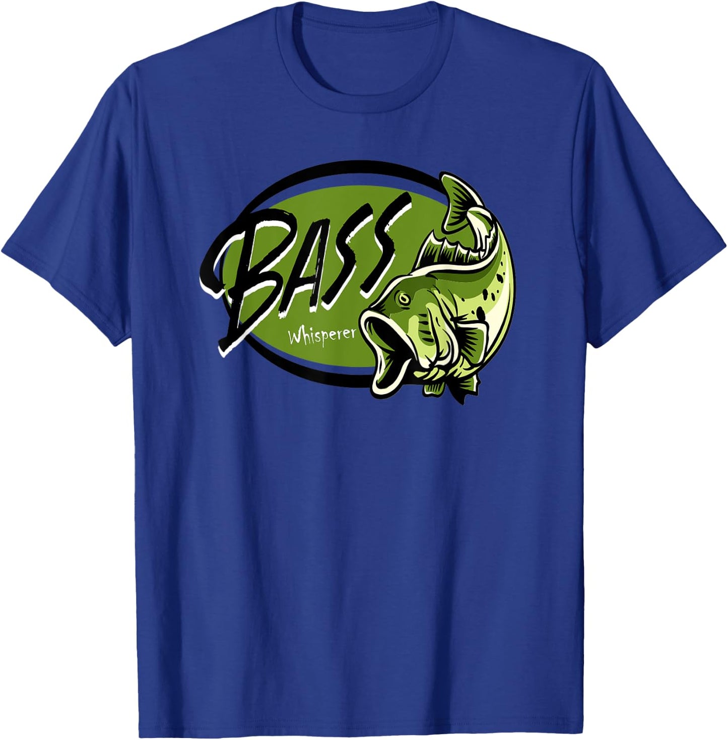 Bass Fisherman Fishing for bass Bass Whisperer T-Shirt - T-Shirt | Royal