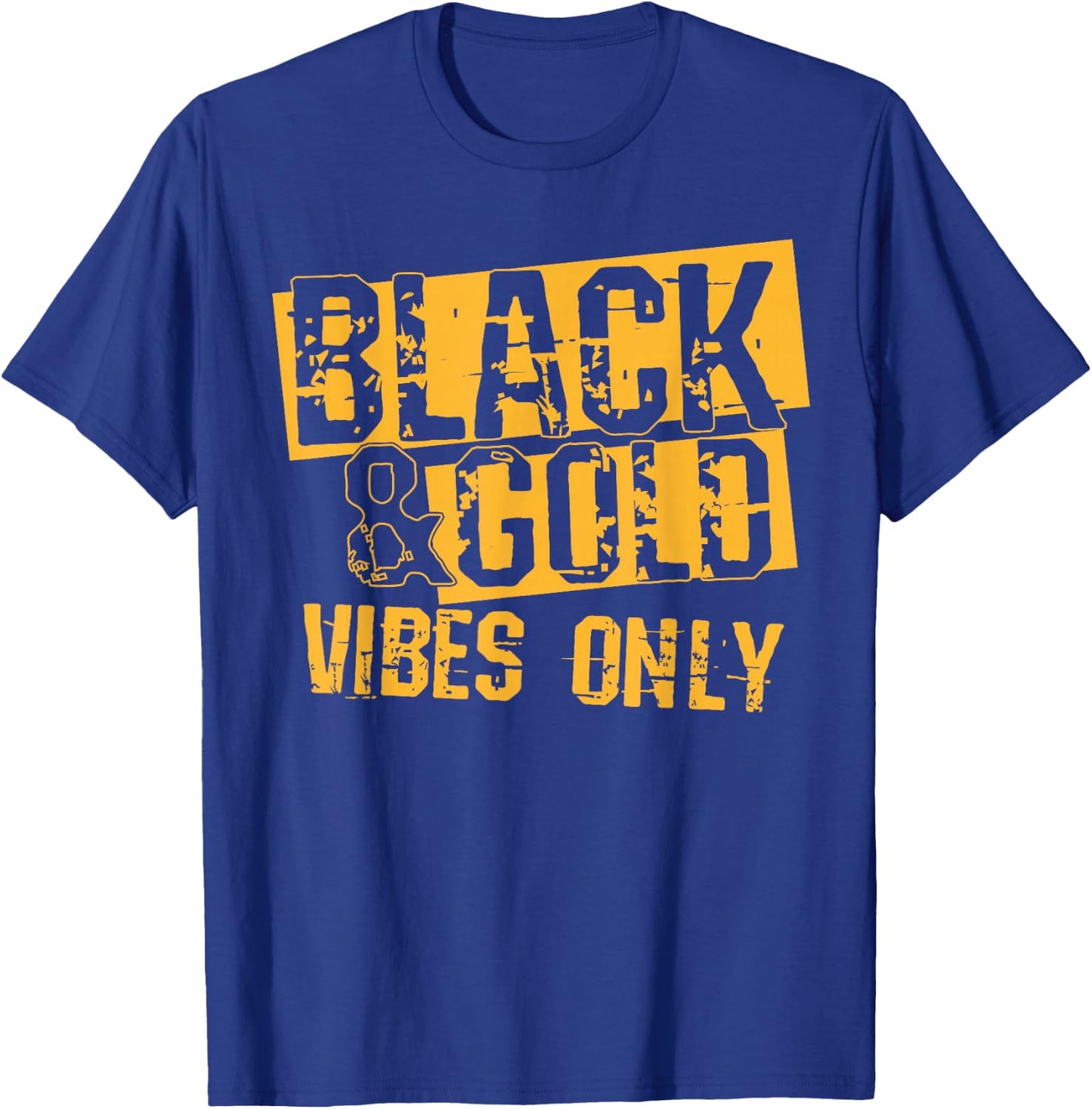 Black Gold Game Day Group Shirt for High School Football T-Shirt - T-Shirt | Royal