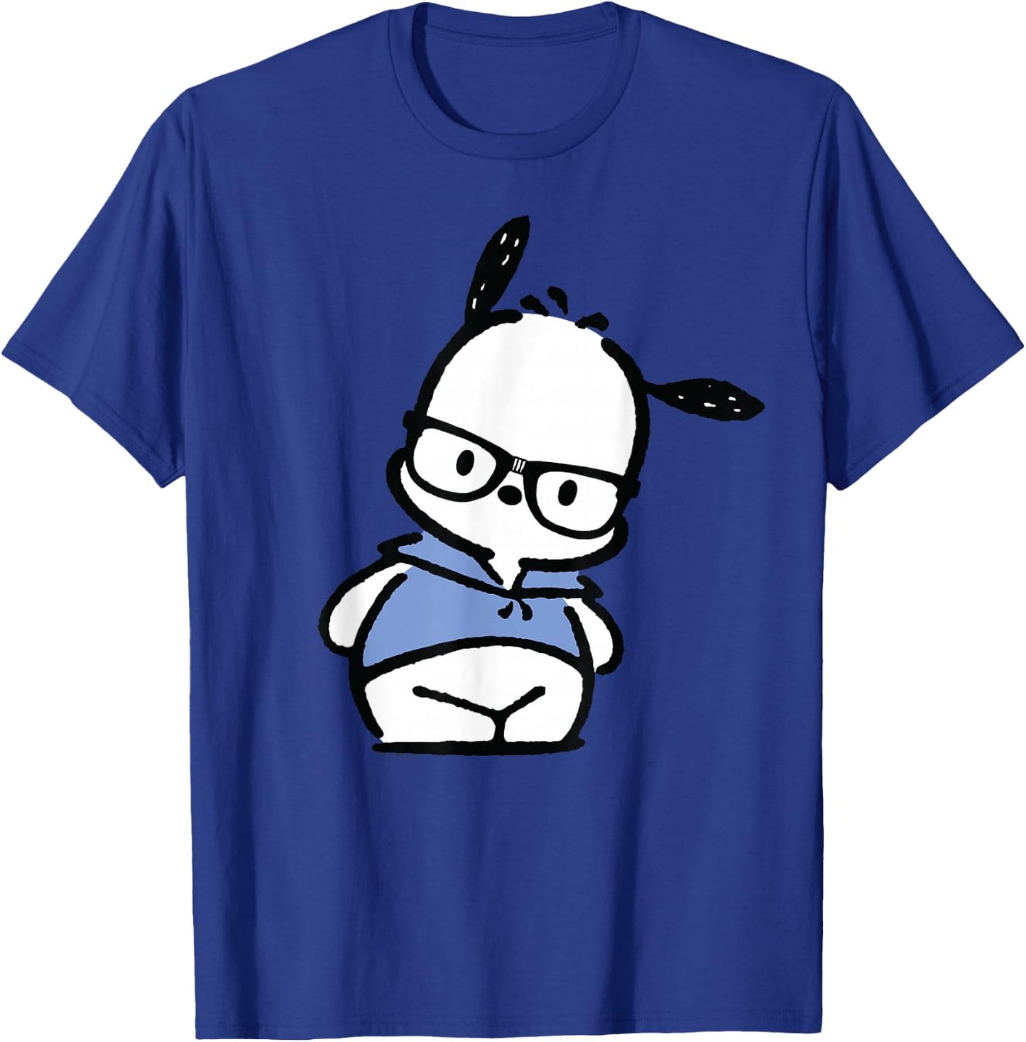 Pochacco Nerd Glasses T-Shirt - T-Shirt | Royal