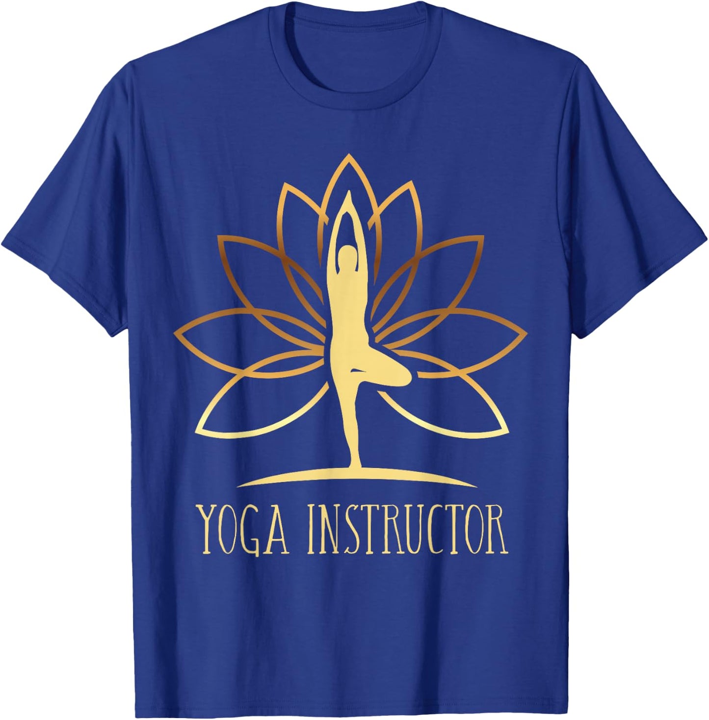 Yoga Instructor Trainer Teacher Namaste Zen Mindfulness Yoga T-Shirt - T-Shirt | Royal