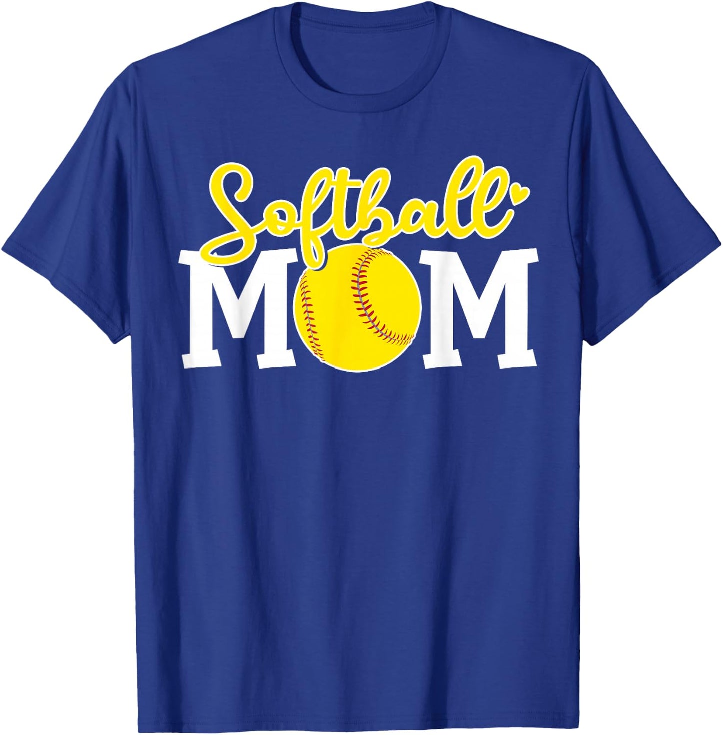 Softball Mom Cute For Mother Love Softball T-Shirt - T-Shirt | Royal