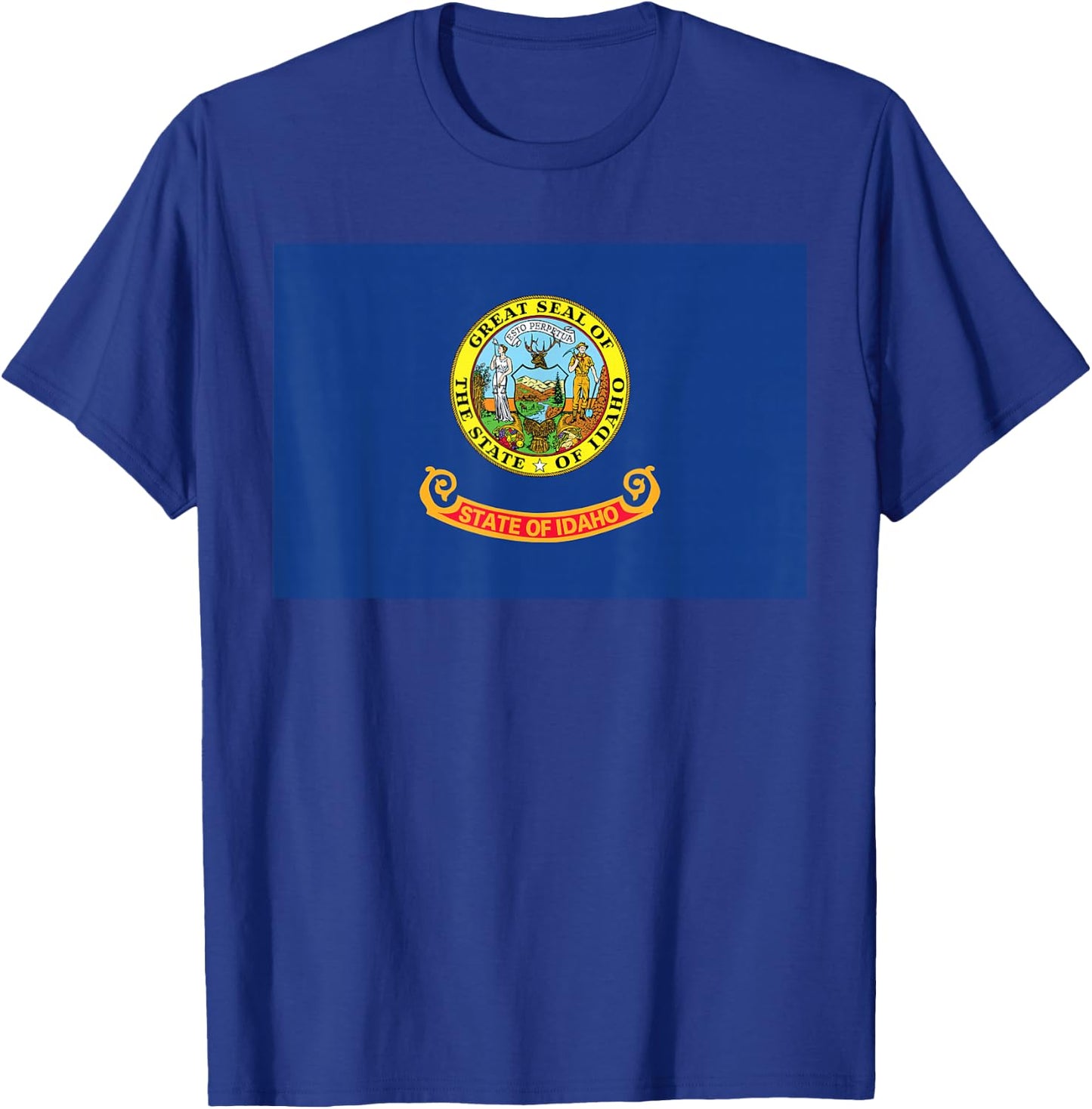 Idaho State Flag T-Shirt - T-Shirt | Royal