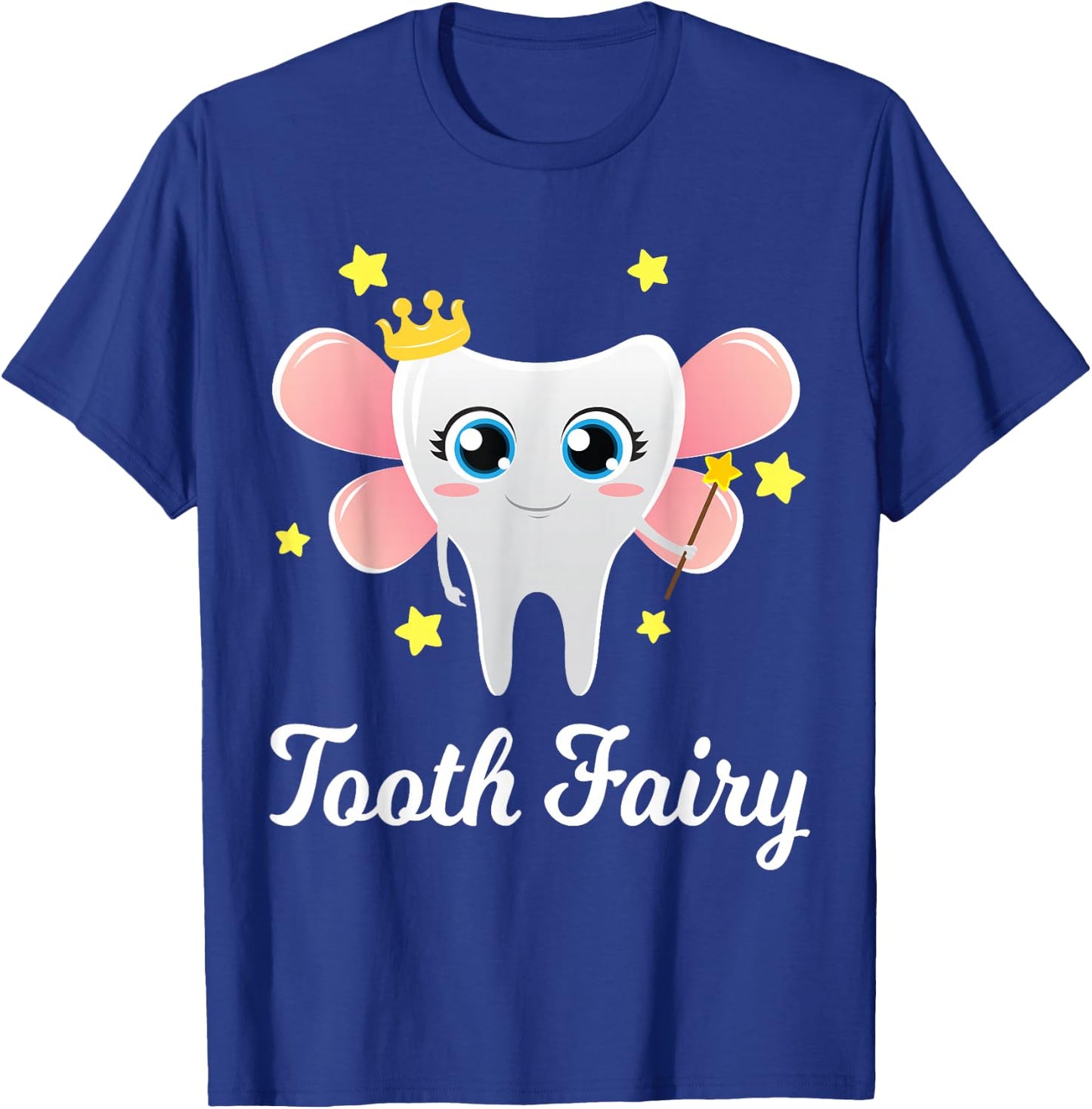 Tooth Fairy Shirt Funny Halloween Costume Gift Dentist Girl T-Shirt - T-Shirt | Royal