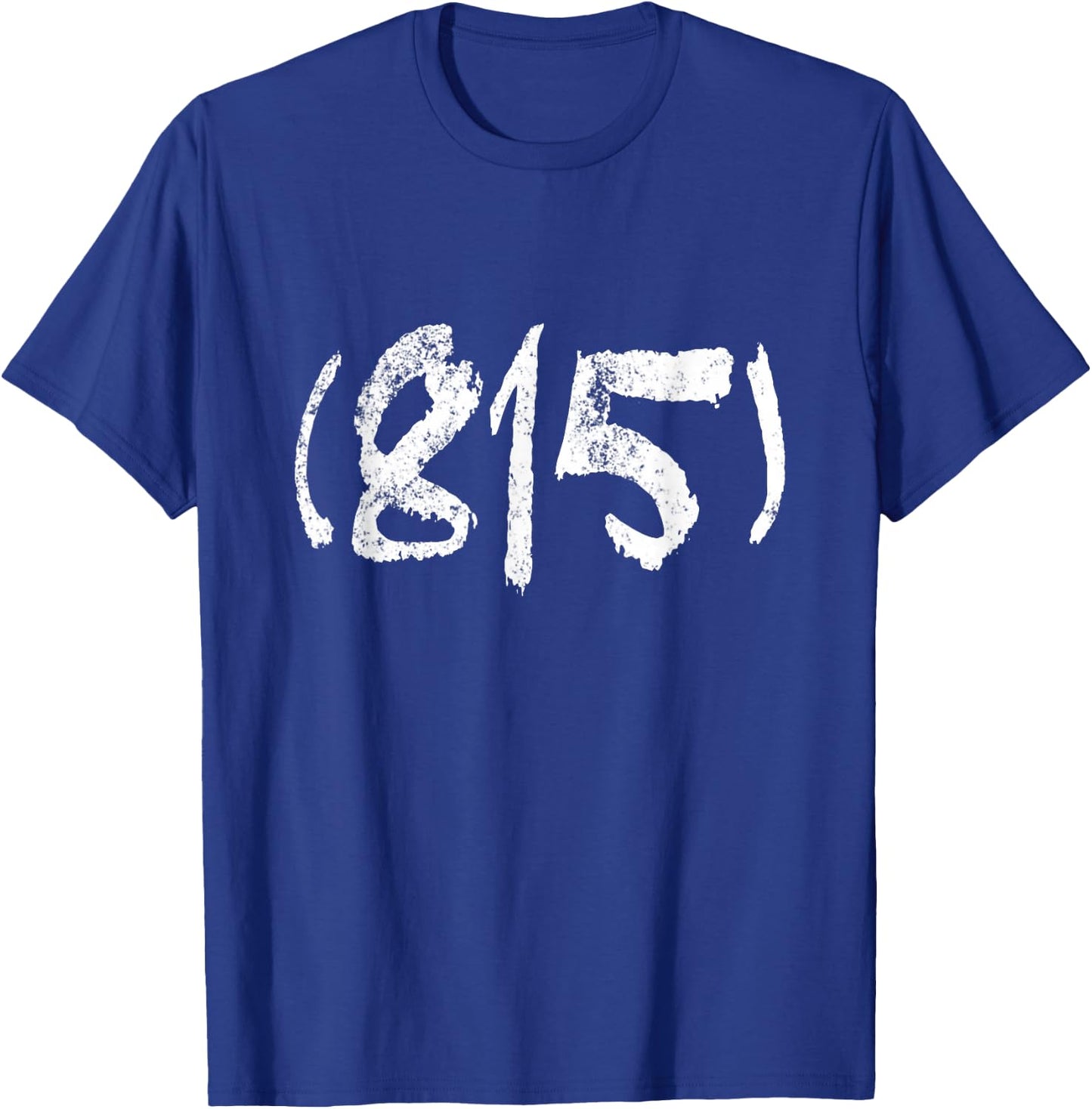Rockford 815 Area Code T-Shirt - T-Shirt | Royal