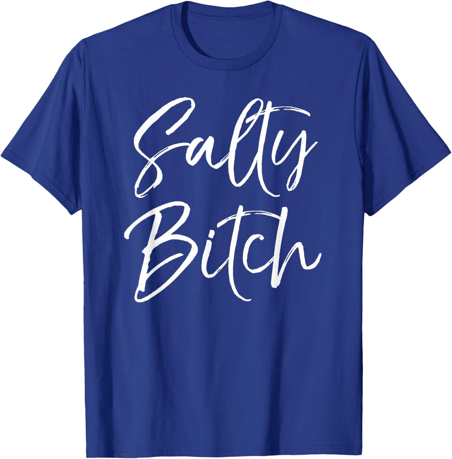 Funny Beach Vacation Pun Gift Ladies Salty Bitch T-Shirt - T-Shirt | Royal