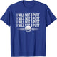 Funny Golf - I Will Not 3 Putt - 3 Putter Golfer T-Shirt - T-Shirt | Royal