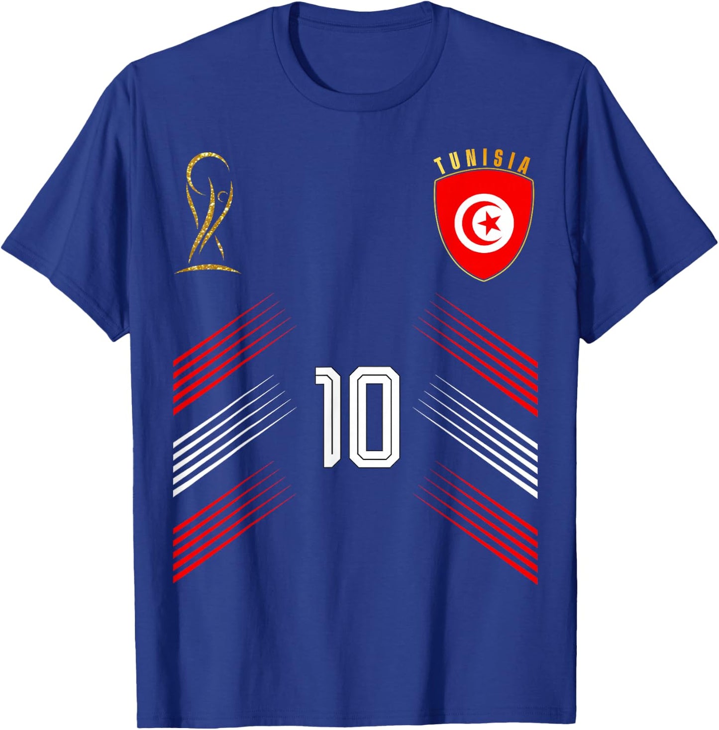 Tunisia Flag Tunisian Pride Lovers Retro T-Shirt - T-Shirt | Royal