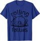 Rolling Fatties Cat Apparel Funny Fat Cat Men Women Kids T-Shirt - T-Shirt | Royal