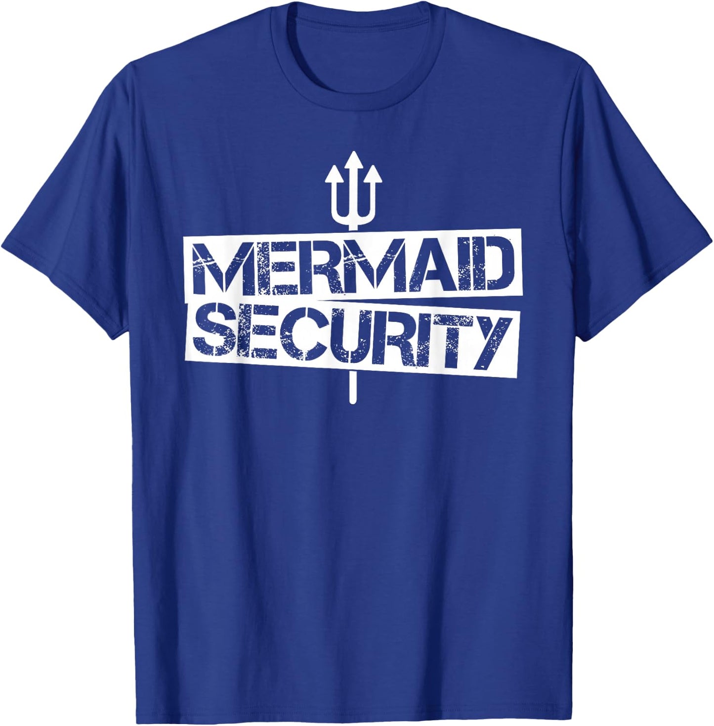 Mermaid Security Shirt Men Boys Swim Team Gift Swimmer T-Shirt - T-Shirt | Royal