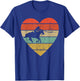 Roping Vintage Design Retro Horse Calf Roper Heart Sport Fan T-Shirt - T-Shirt | Royal