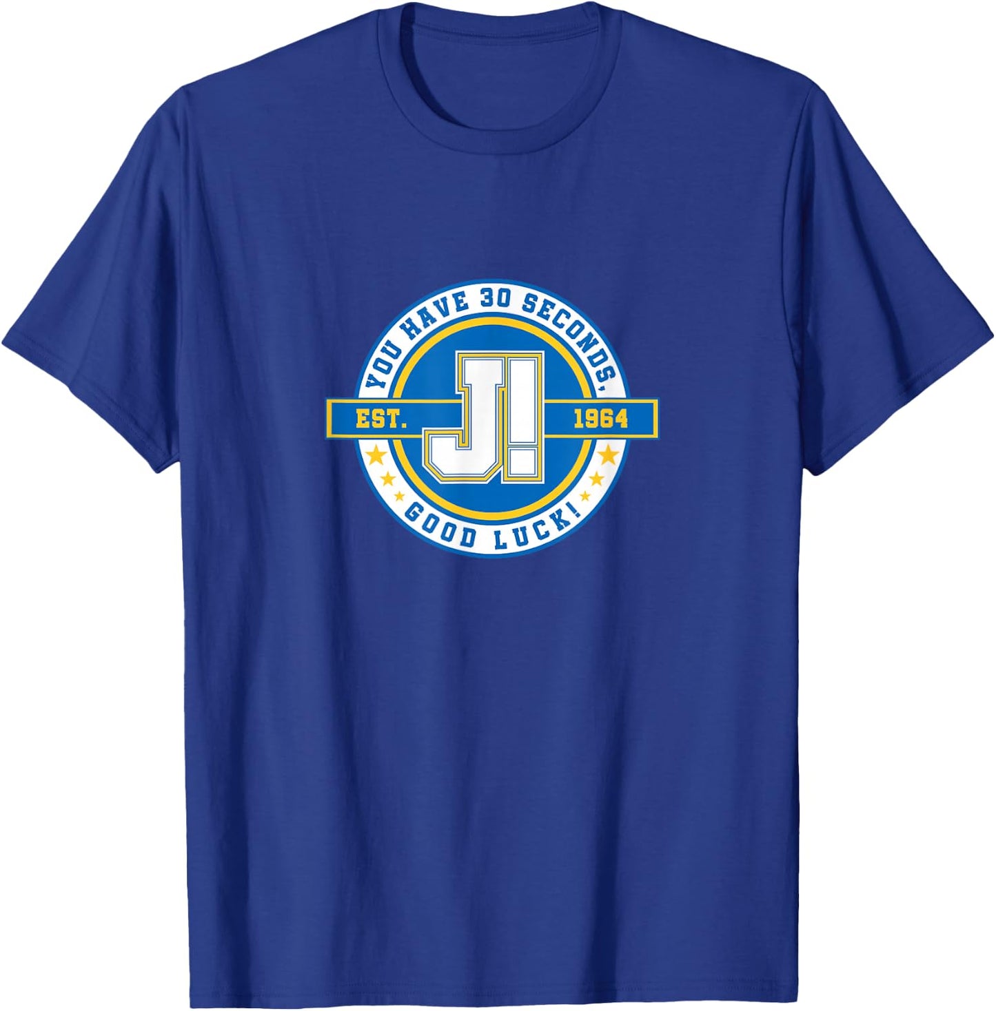 Jeopardy! 30 Second Varsity T-Shirt - T-Shirt | Royal