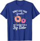 I'm Going to Be a Big Sister Baby Announcement Donut Reveal T-Shirt - T-Shirt | Royal