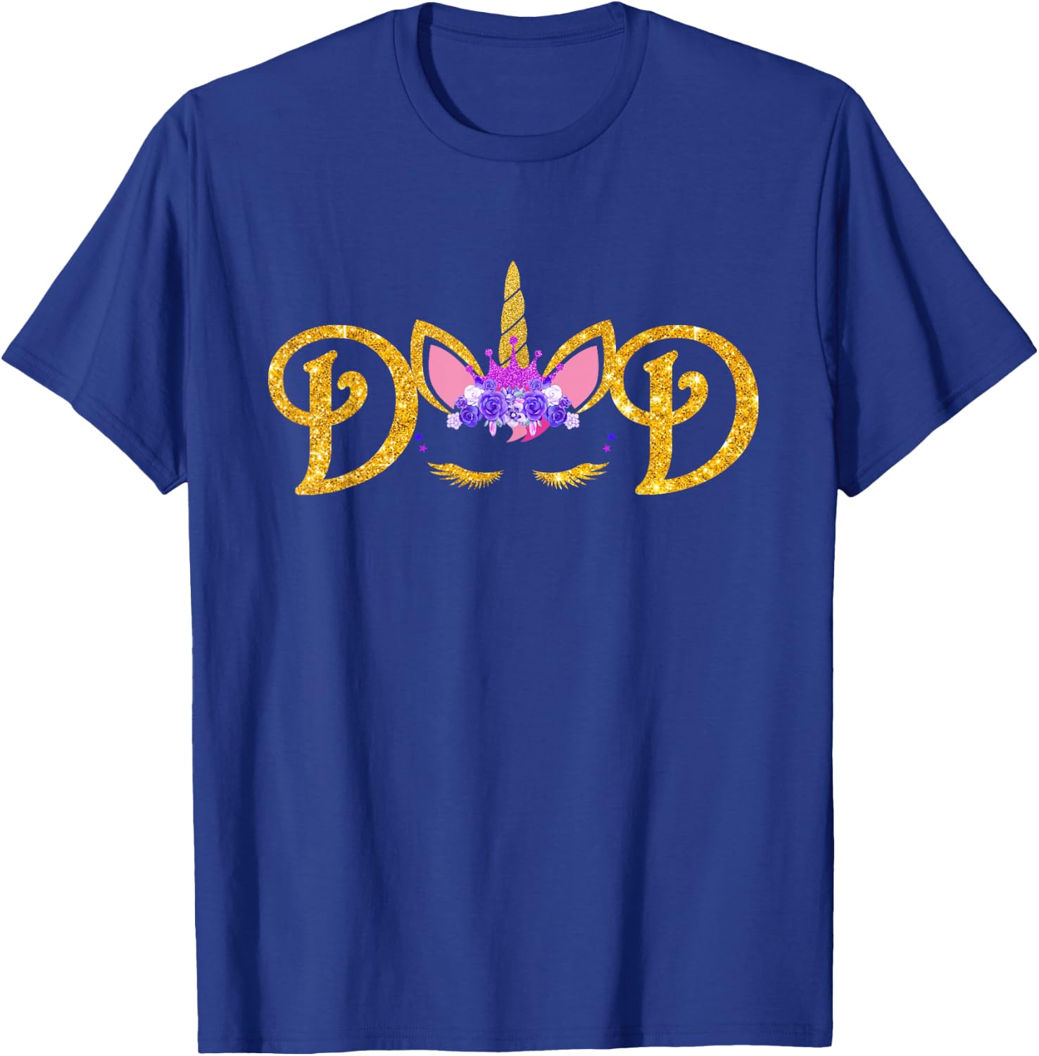 Unicorn Dad Dadacorn Shirt Daddy of the Unicorn Girl T-Shirt - T-Shirt | Royal