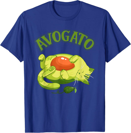 Cinco De Mayo T Shirt Funny Meow Avogato Cat Avocado Mexico Women Girls Kids T-Shirt - T-Shirt | Royal