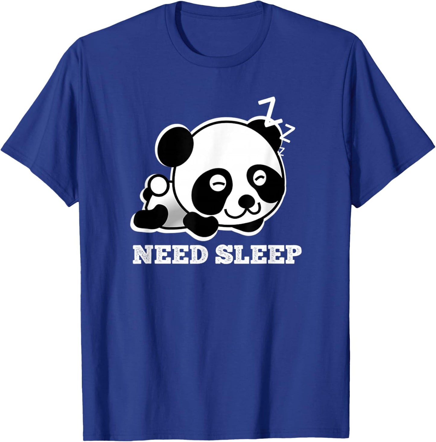Panda Sleep Nightshirt Pyjamas Nightdress Loungwear T-Shirt - T-Shirt | Royal