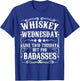 Whiskey Wednesday Shirt Funny Fathers Day Sayings Gift T-Shirt - T-Shirt | Royal