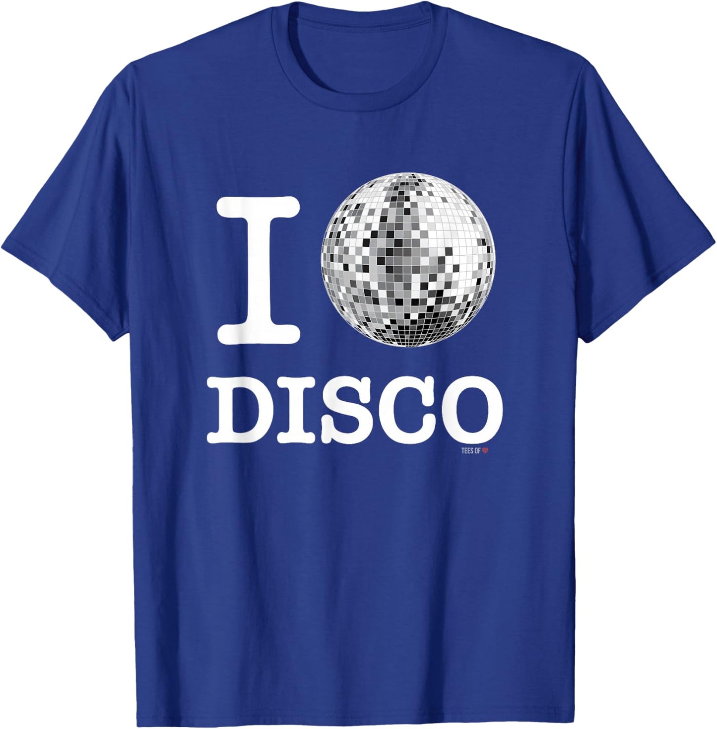 Official I Love Disco , White Mirror Ball Shirt T-Shirt - T-Shirt | Royal