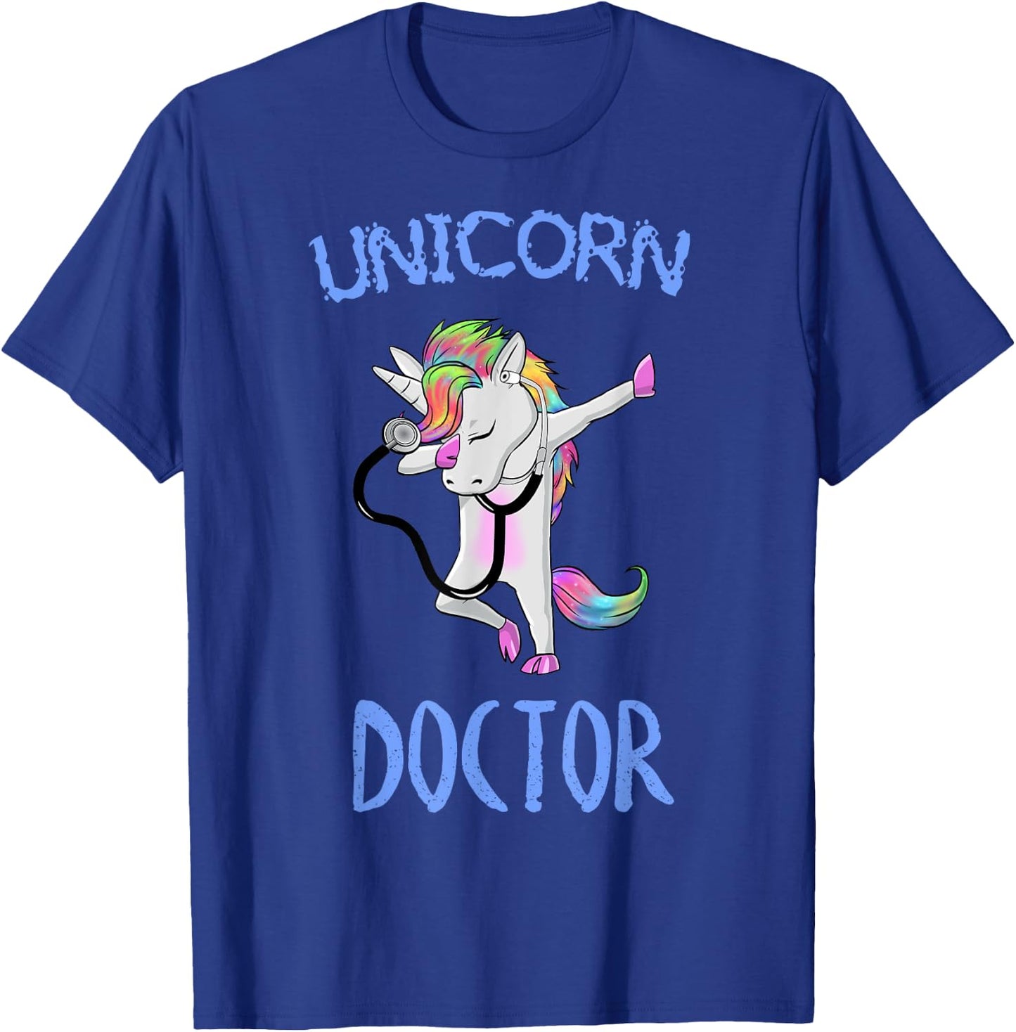 Unicorn Doctor dabbing dab dance T-Shirt - T-Shirt | Royal