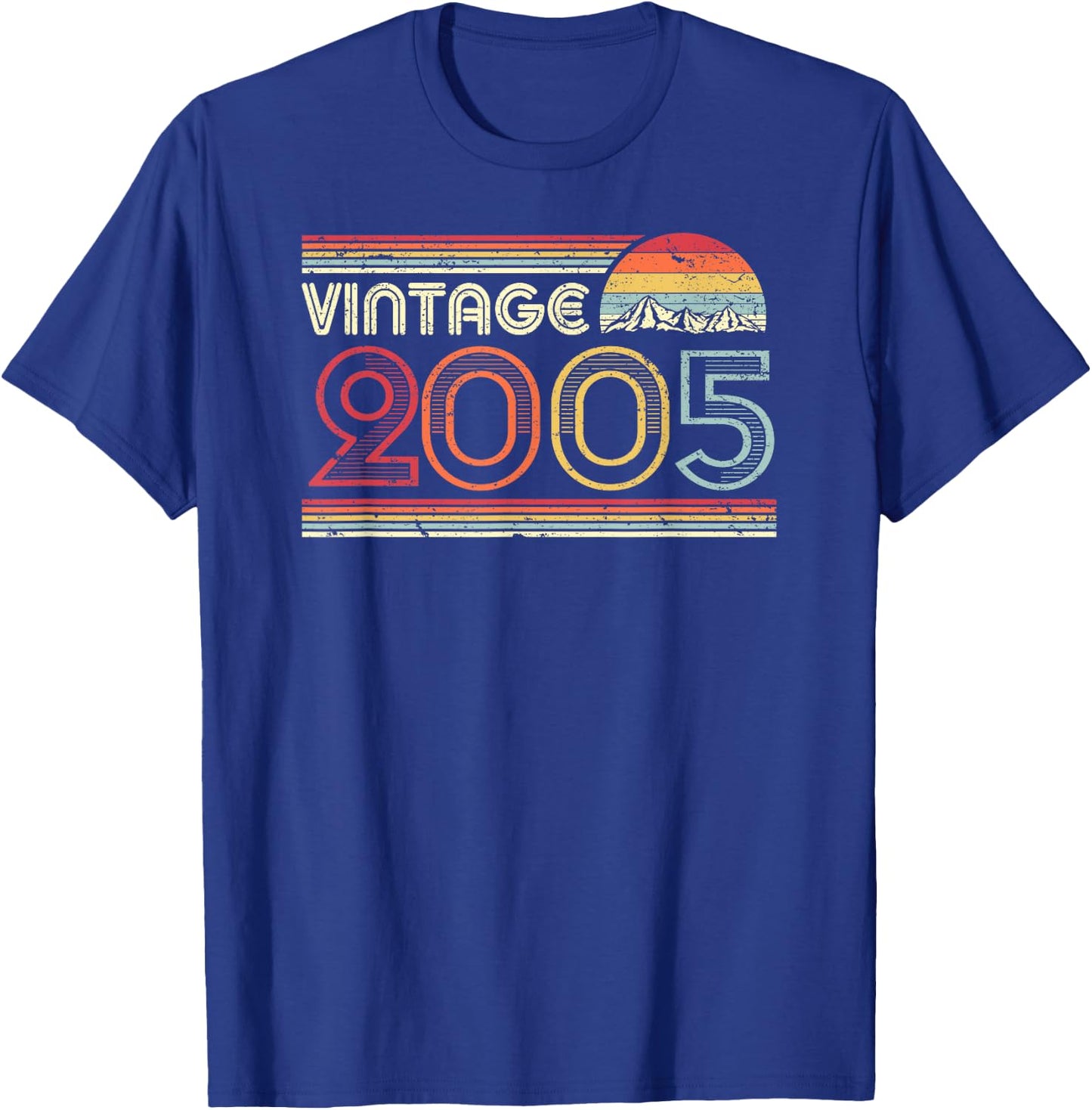 2005 Vintage Shirt, Birthday Gift . Retro Style T-Shirt - T-Shirt | Royal
