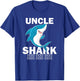 Uncle Shark Shirt Fathers Day Gift For Uncle T-Shirt - T-Shirt | Royal