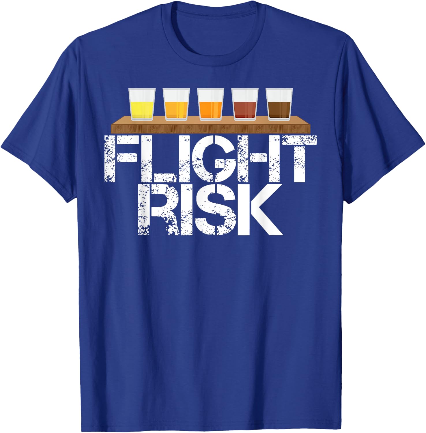 Flight Risk FOMO Beer Tasting Sample Lager IPA Amber Porter T-Shirt - T-Shirt | Royal