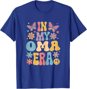 In My Oma Era Groovy Retro Mothers Day Butterfly Women T-Shirt - T-Shirt | Royal