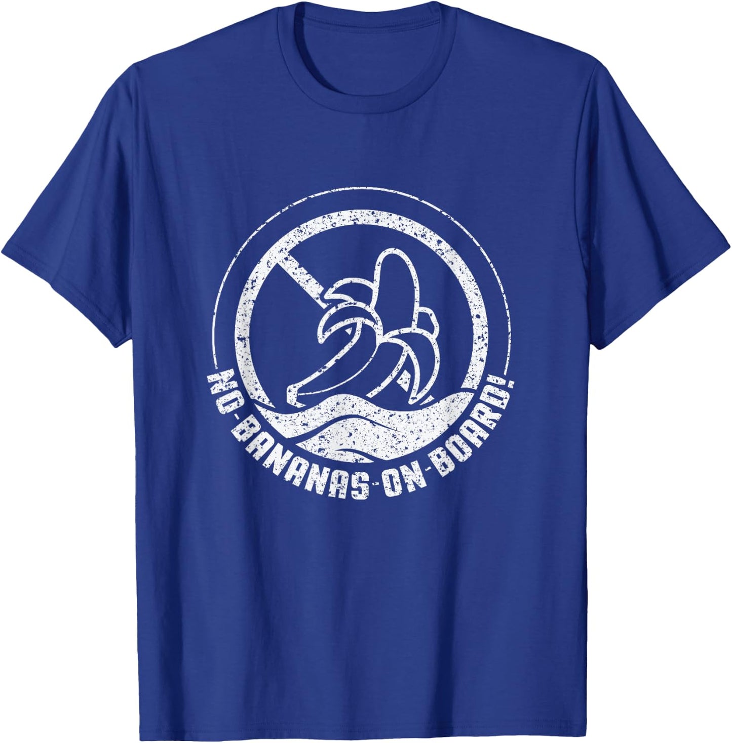 No Bananas On Board Funny Gift Women Kids T-Shirt - T-Shirt | Royal