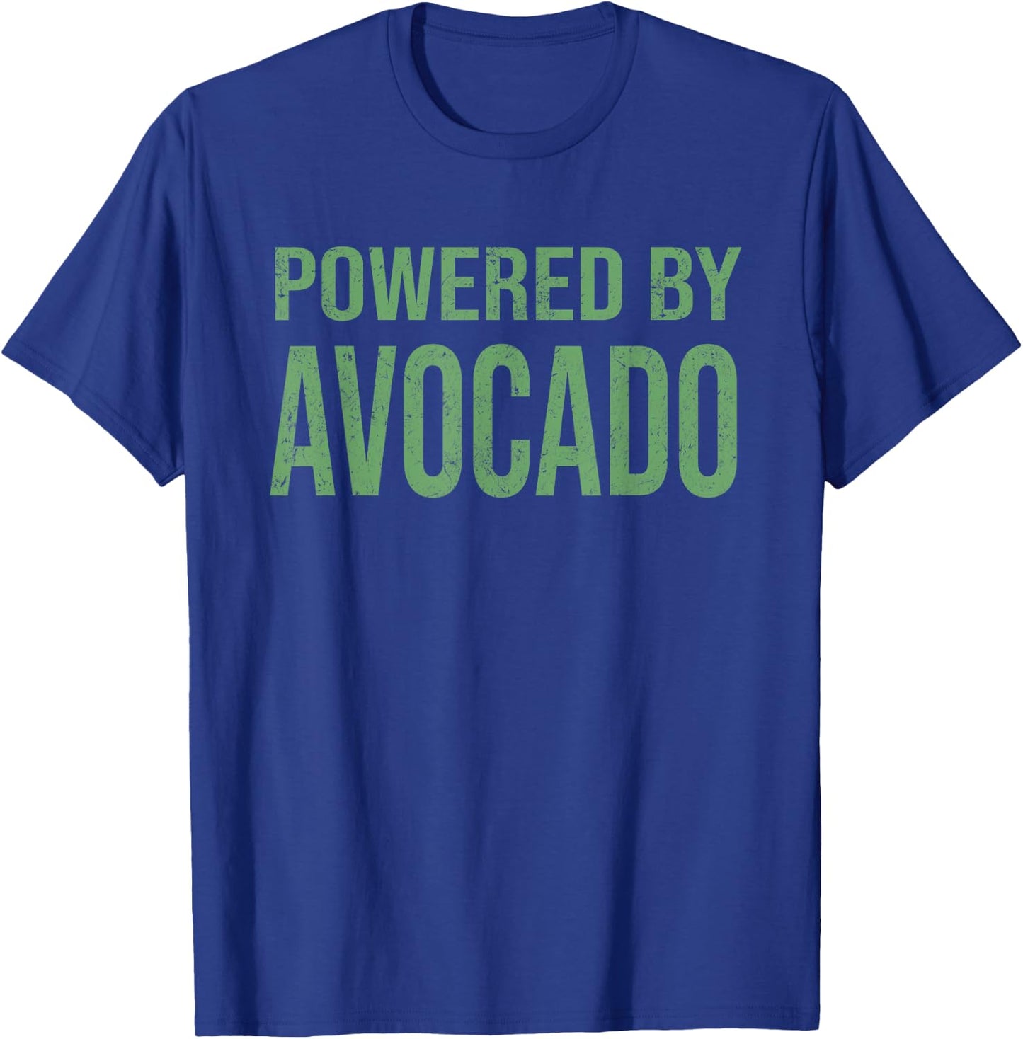 Powered By Avocado Cool Fitness Gym Gift T-Shirt - T-Shirt | Royal