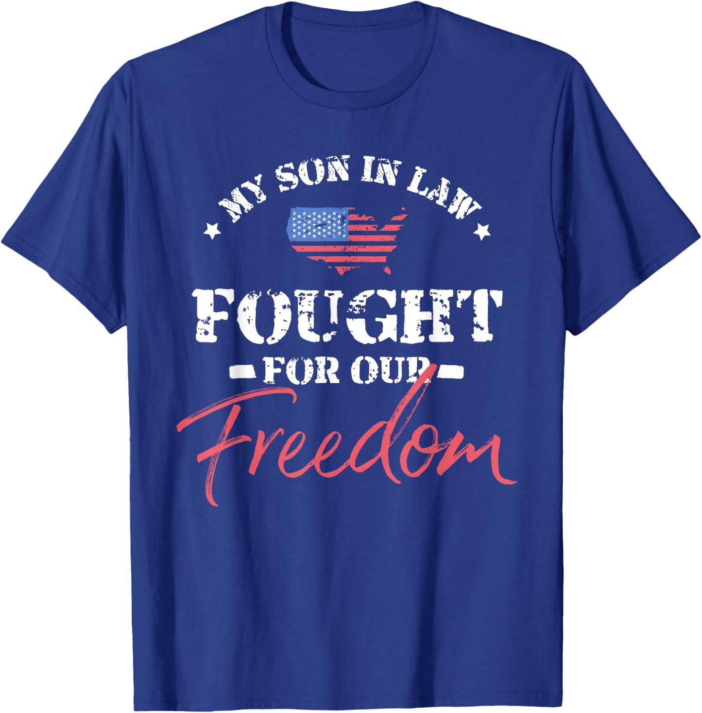 My Son in Law Is a Veteran T-Shirt - T-Shirt | Royal