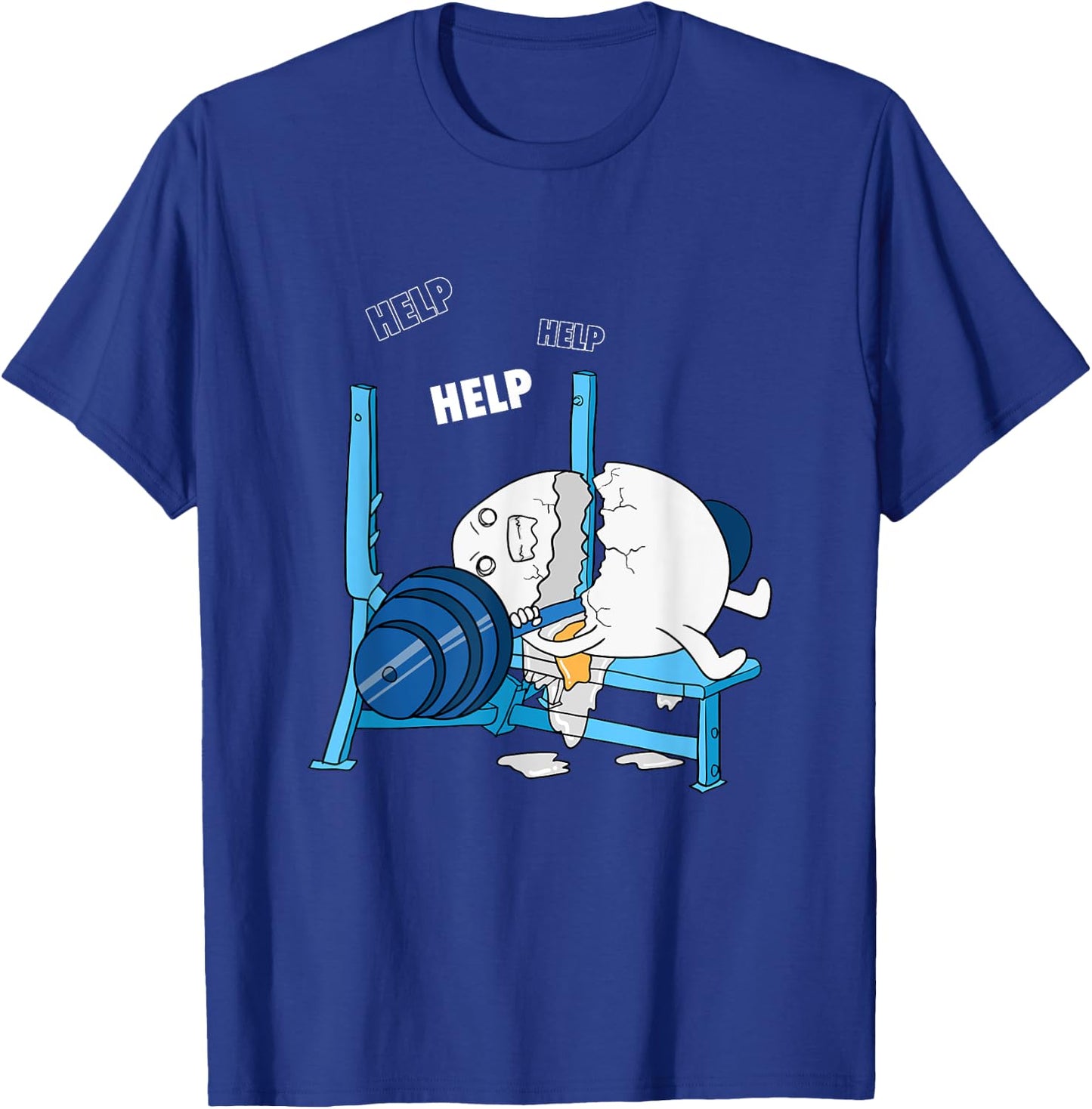 Funny Gym Powerlifting Bench Press Shirt T-Shirt - T-Shirt | Royal