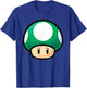 Super Mario Green Mushroom Big Face T-Shirt - T-Shirt | Royal