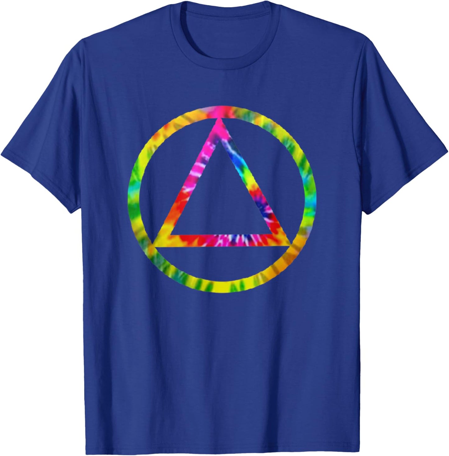 Tie Dye Dead Head Aa Sobriety Recovery Logo T-Shirt - T-Shirt | Royal