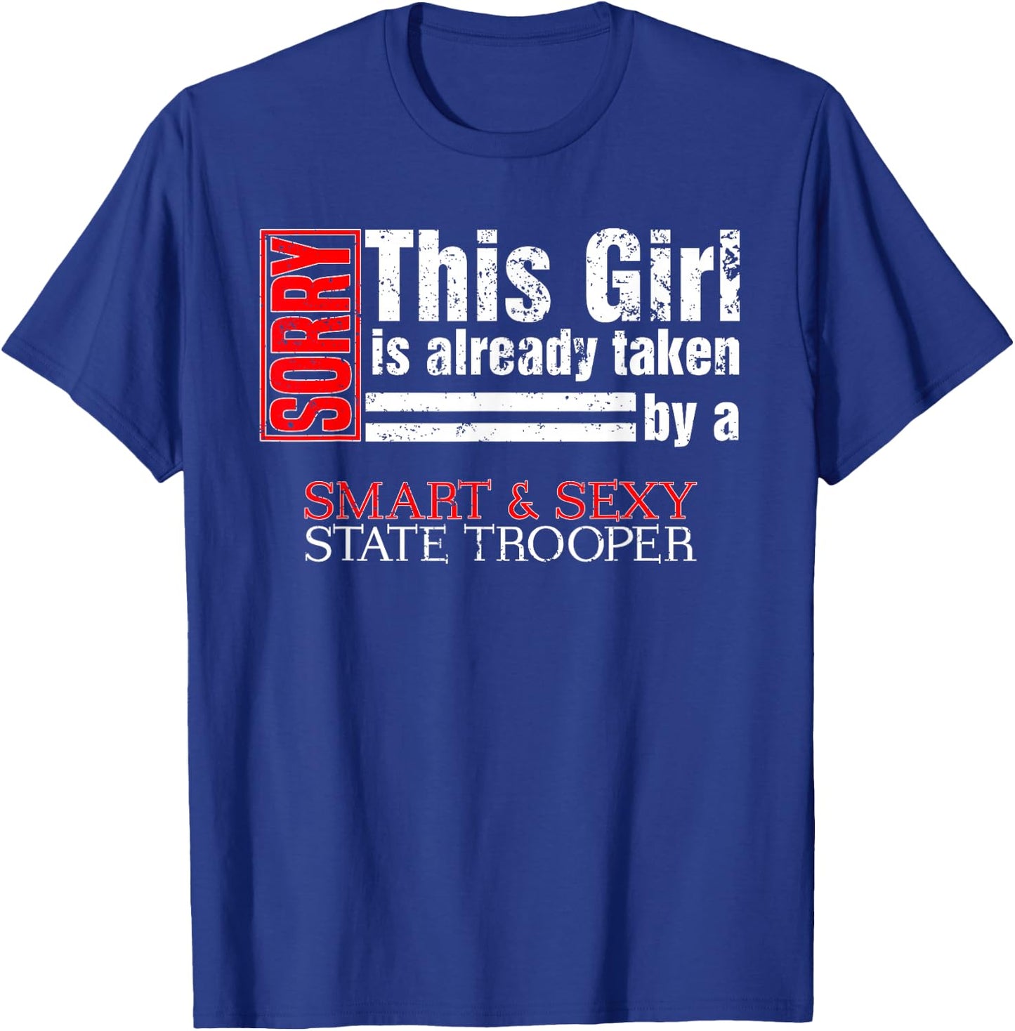 State Trooper Wife State Police Wife T-Shirt - T-Shirt | Royal