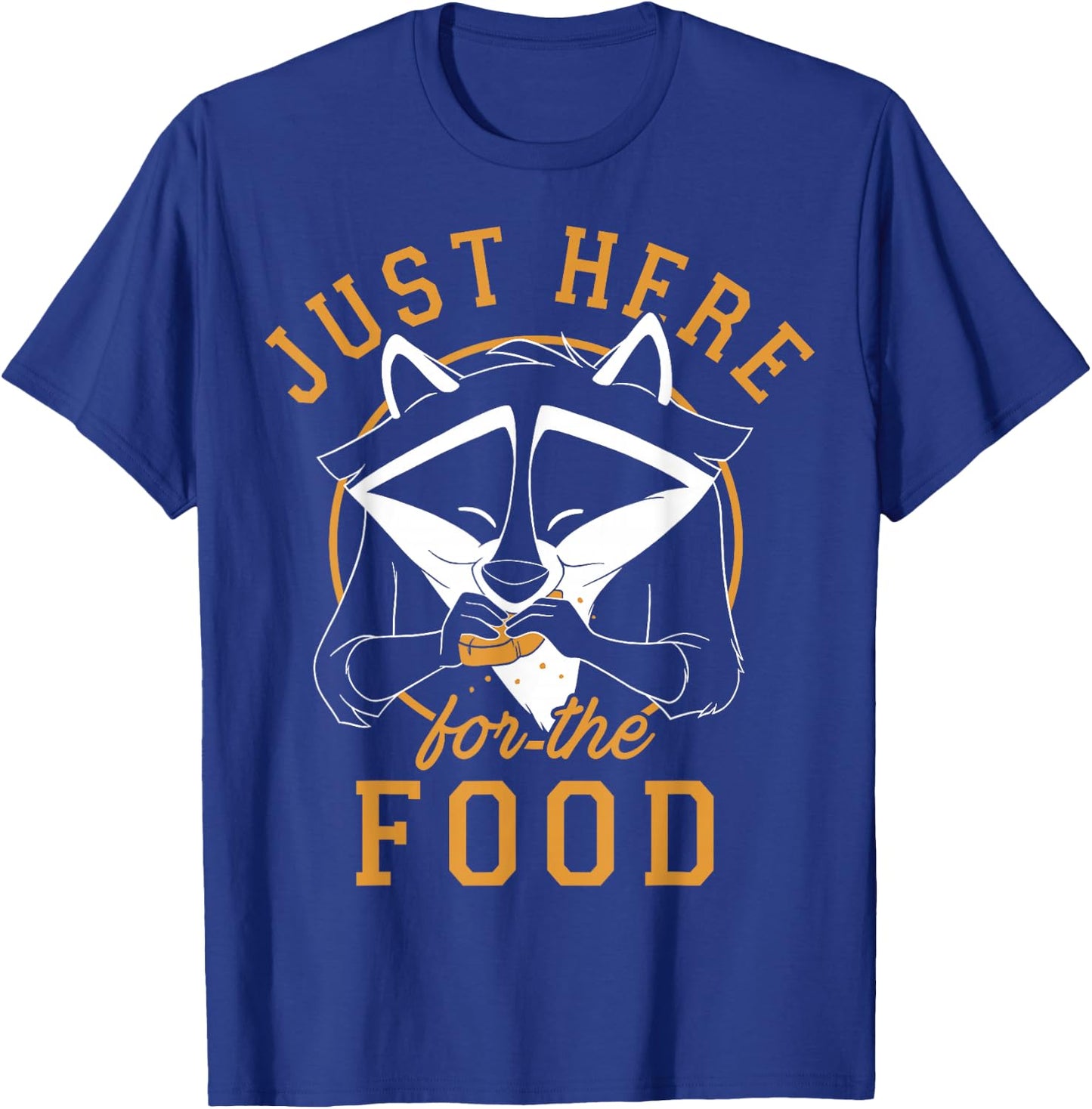 Disney Pocahontas Meeko Just Here for The Food Portrait Small T-Shirt - T-Shirt | Royal