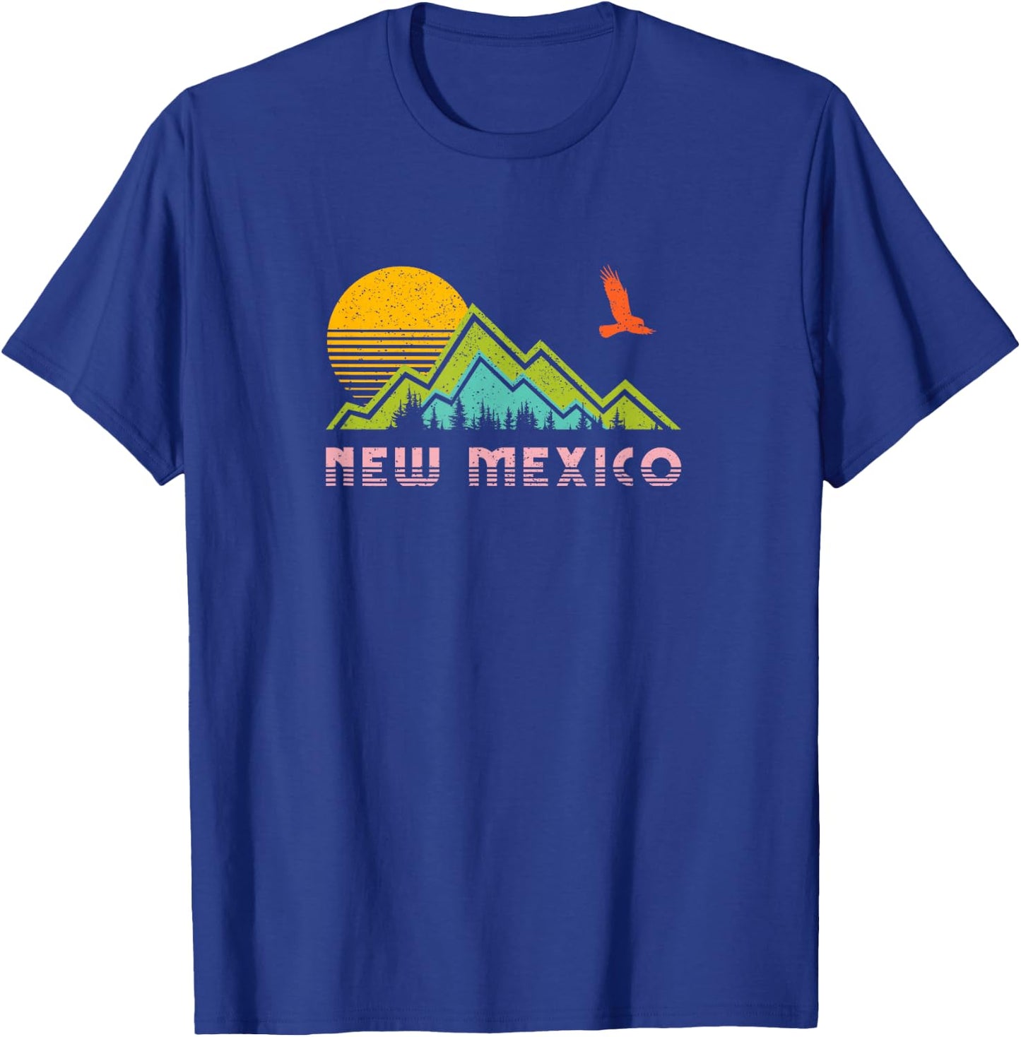 New Mexico Retro Vintage Throwback shirt and gift T-Shirt - T-Shirt | Royal