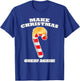 Make Christmas Great Again Holiday Candy Cane Trump Hair T-Shirt - T-Shirt | Royal