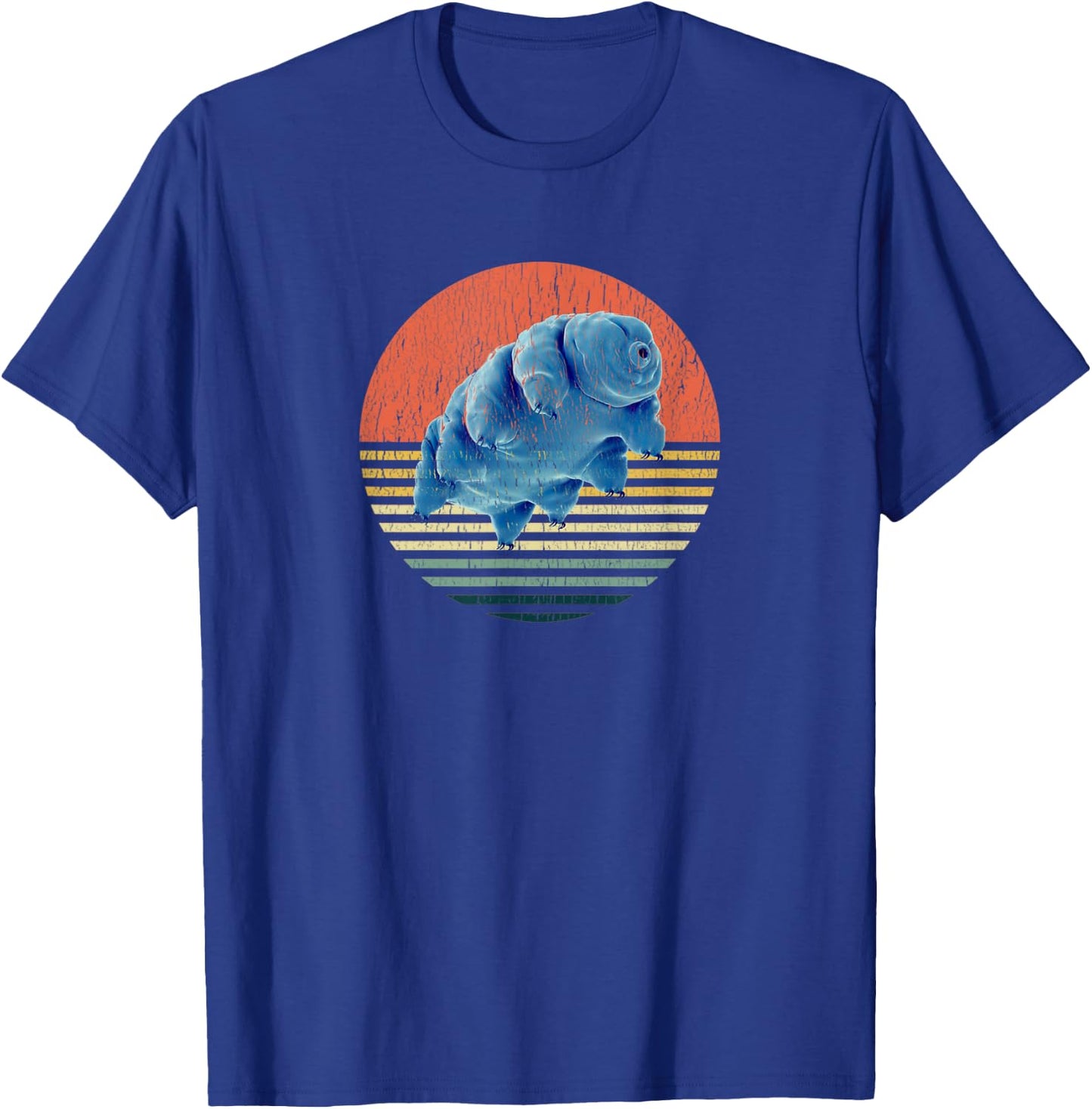 Tardigrade Vintage Retro Microbiology Gift Water Bear T-Shirt - T-Shirt | Royal