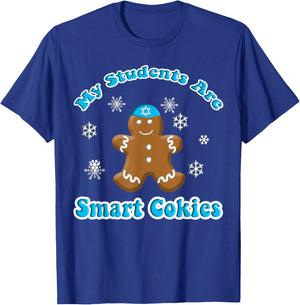 Teacher Hanukkah My Students Are Smart Cookies Men Women T-Shirt - T-Shirt | Royal