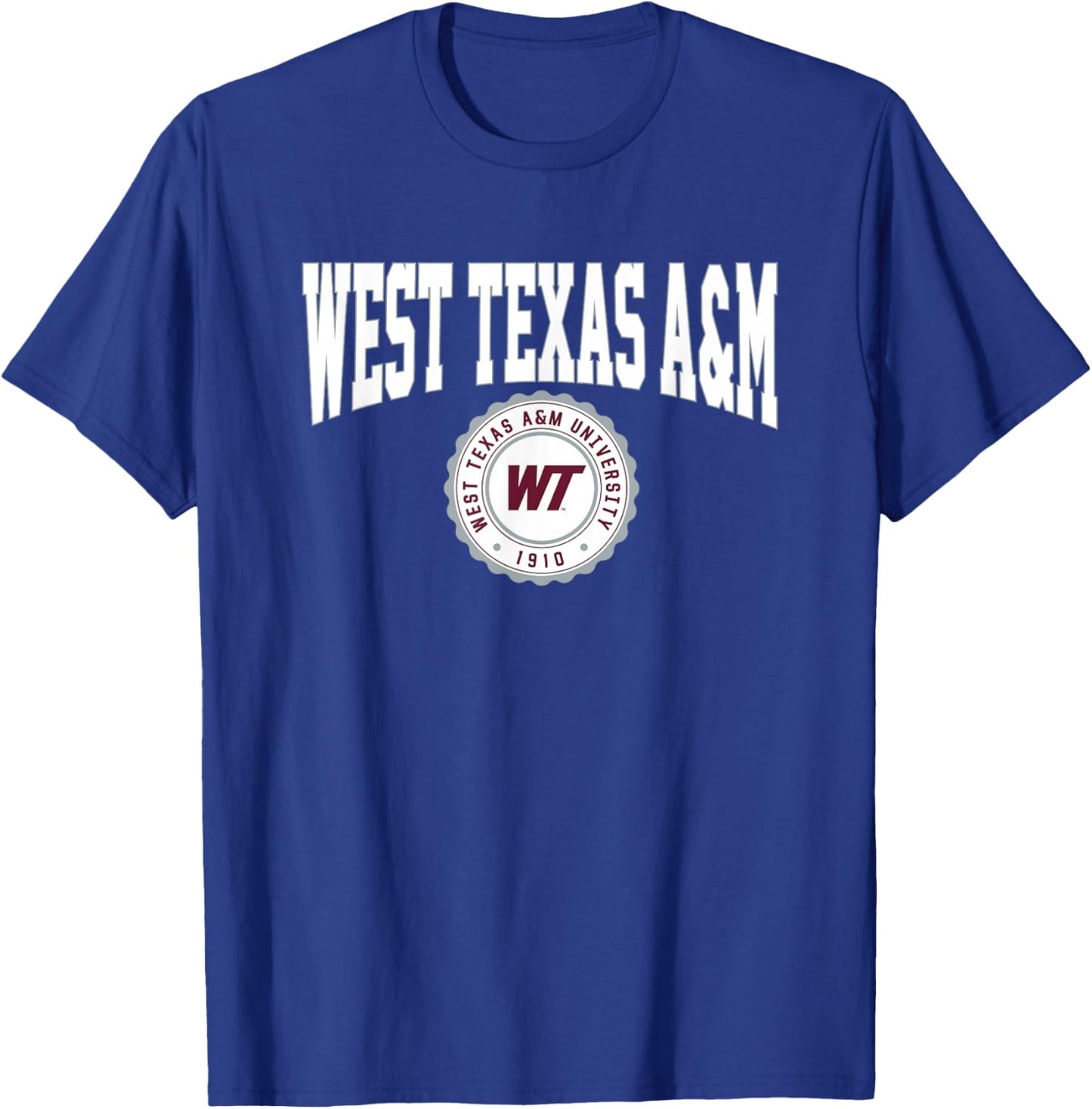 West Texas A&M WTAMU Buffaloes Collegiate Seal T-Shirt - T-Shirt | Royal