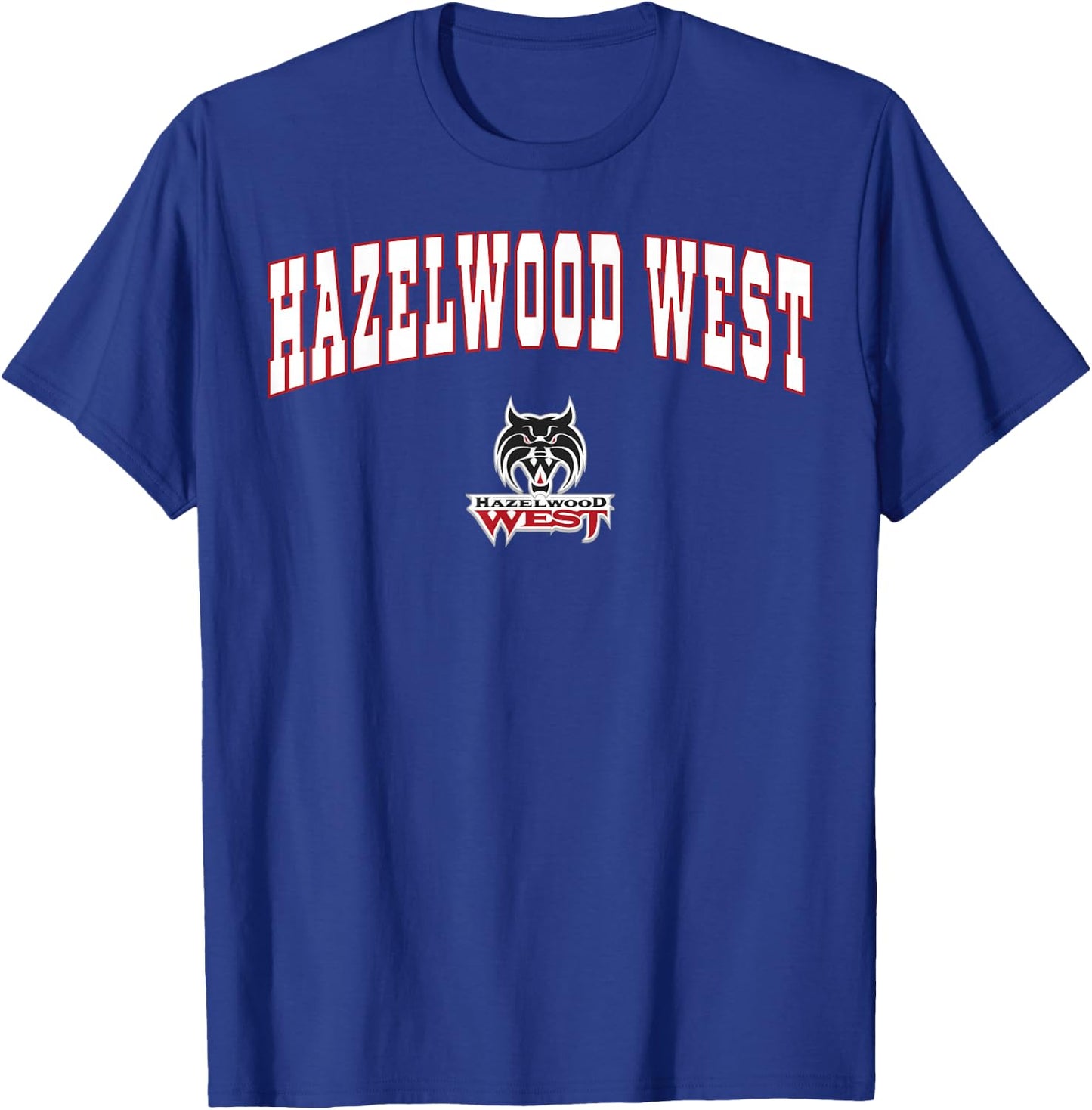 Hazelwood West High School Wildcats C2 T-Shirt - T-Shirt | Royal