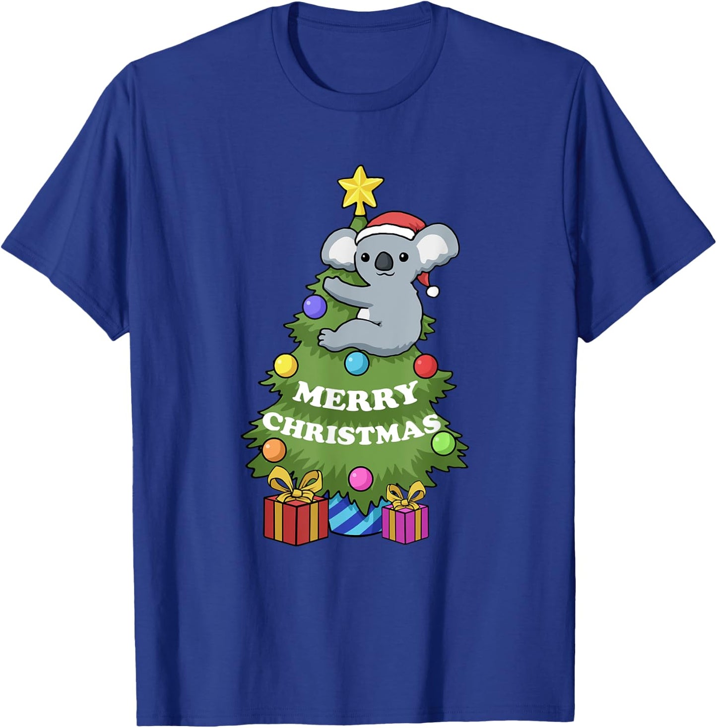 Koala Christmas Tree T-Shirt - T-Shirt | Royal